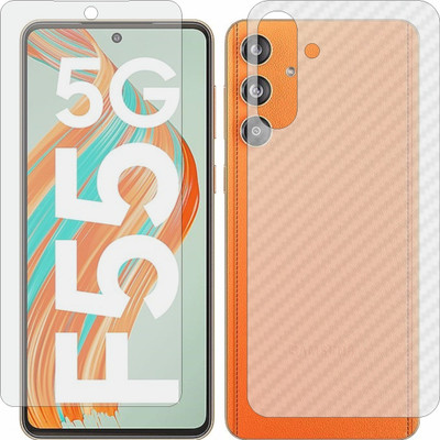 MOBART Front and Back Tempered Glass for Samsung Galaxy F55 5G(Pack of 2)
