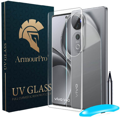 ArmourPro Front and Back Tempered Glass for Vivo V40 Pro 5G, Vivo V40 Pro, Vivo V40 5G, Vivo V40, UV Tempered Glass with Back Nano Fiber Guard(Pack of 2)