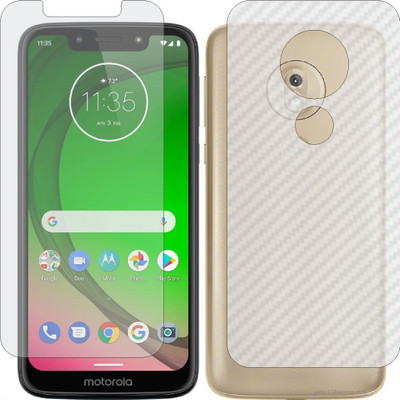 MOBART Front and Back Tempered Glass for MOTOROLA MOTO G7 PLAY(Pack of 2)