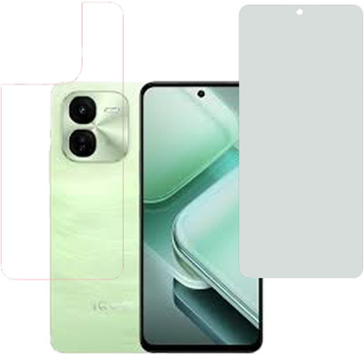 VAYUVAULT Front and Back Tempered Glass for IQOO Z9X(Pack of 2)
