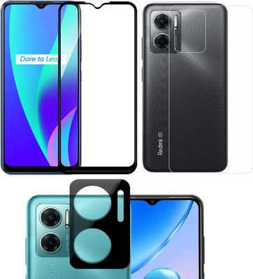 COVER CAPITAL Front and Back Tempered Glass for Redmi 11 Prime 5G(Pack of 3)