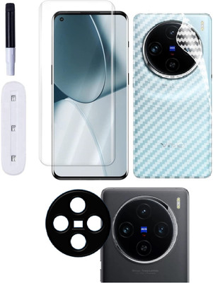 Bai and kaka Front and Back Tempered Glass for Vivo X100 5G(Pack of 3)