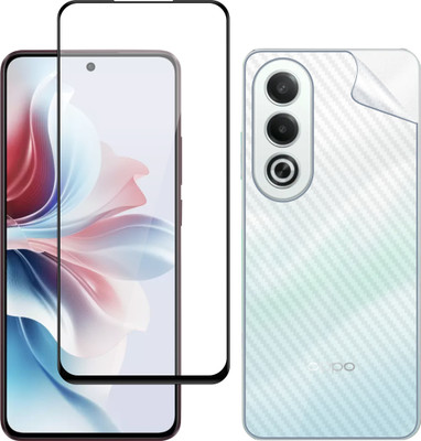 Vatsin Front and Back Tempered Glass for Oppo A5 5G, Oppo A5 5G [Back Carbon Fiber](Pack of 2)