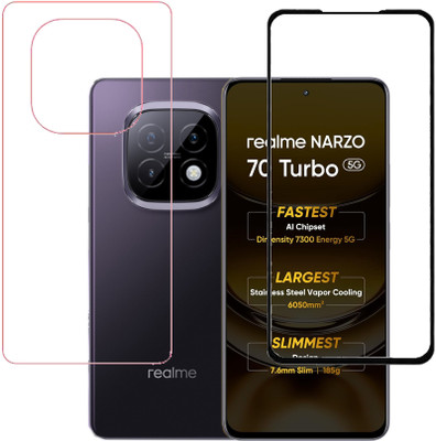 HOBBYTRONICS Front and Back Tempered Glass for REALME NARZO 70 TURBO 5G, REALME NARZO 70 TURBO, realme narzo 70 turbo 5g, realme narzo 70 turbo(Pack of 1)