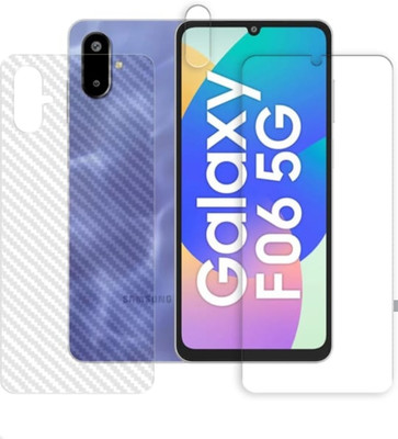 DOWRVIN Front and Back Tempered Glass for SAMSUNG GALAXY F06 5G(Pack of 3)