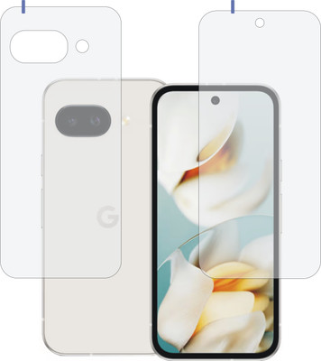 DESIBUZZ Front and Back Tempered Glass for Google Pixel 9A(Pack of 2)