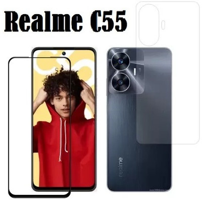 LIKEDESIGN Front and Back Screen Guard for realme C55(Pack of 1)
