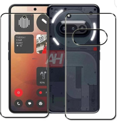 DOWRVIN Front and Back Tempered Glass for Nothing Phone (3a)(Pack of 2)
