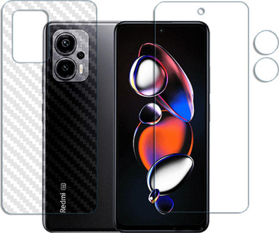 ARBAN Front and Back Tempered Glass for FRONTBACK-mi Redmi Note 12T Pro 5G FRONT BACK SCREEN GUARD(Pack of 1)