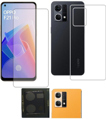 COVER CAPITAL Front and Back Tempered Glass for Oppo F21s Pro 2022(Pack of 3)
