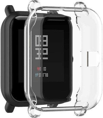sounce Front and Back Tempered Glass for Protective Watch Case Cover Compatible With Amazfit GTS 2 Mini/BIP U/Bip U Pro/BIP Lite/Bip S/Bip S Lite Overall Protective Case TPU HD Clear Ultra-Thin Cover with Unbreakable Screen Guard (Transparent)(Pack of 1) sounce Front and Back Tempered Glass for Protective Watch Case Cover Compatible With Amazfit GTS 2 Mini/BIP U/Bip U Pro/BIP Lite/Bip S/Bip S Lite Overall Protective Case TPU HD Clear Ultra-Thin Cover with Unbreakable Screen Guard (Transparent)(Pack of 1)