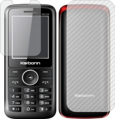 MOBART Front and Back Tempered Glass for KARBONN KC110(Pack of 2)