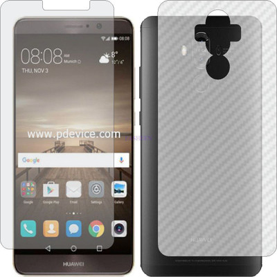 Fasheen Front and Back Tempered Glass for HONOR MATE 9 (Front Matte Finish & Back 3d Carbon Fiber)(Pack of 2)