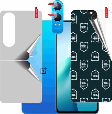 skrechtech Front and Back Tempered Glass for OnePlus Nord CE 4 Lite 5G, Nord CE 4 Lite 5G, CE 4 Lite 5G, {CAMERA LENS}(Pack of 3)