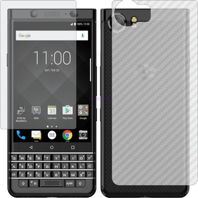 Fasheen Front and Back Tempered Glass for BLACKBERRY KEYONE (Front Matte Finish & Back 3d Carbon Fiber)(Pack of 2)