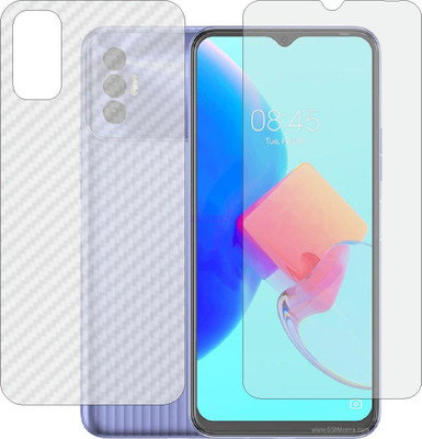 Fasheen Front and Back Tempered Glass for TECNO SPARK 8P KG7H (Front Matte Finish & Back 3d Carbon Fiber)(Pack of 2)