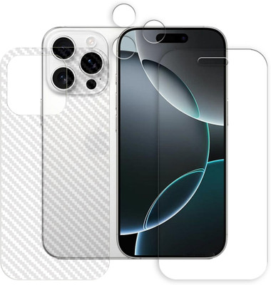 MUTAALI Front and Back Tempered Glass for Apple iPhone 16 Pro 5G FRONT & BACK,CAMERA LENS PROTECTOR(Pack of 1)
