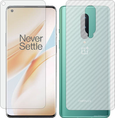 MOBART Front and Back Tempered Glass for ONEPLUS 8(Pack of 2)