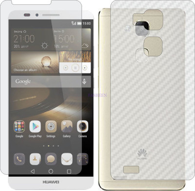 Fasheen Front and Back Tempered Glass for HUAWEI ASCEND MATE 7 (Front Matte Finish & Back 3d Carbon Fiber)(Pack of 2)