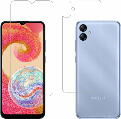 Vatsin Front and Back Tempered Glass for Samsung Galaxy M04(Pack of 2)
