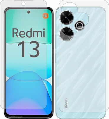 MOBART Front and Back Tempered Glass for Redmi 13 4G(Pack of 2)