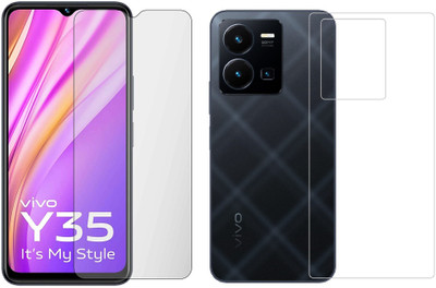 4 YARDS Front and Back Tempered Glass for Vivo Y35 (Matte Finish)(Pack of 1)