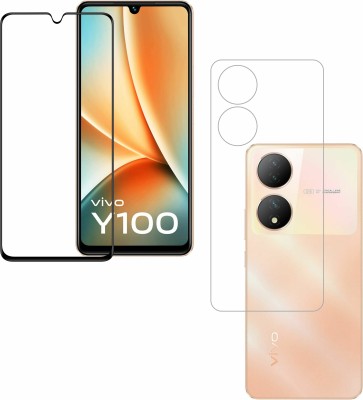 Vatsin Front and Back Tempered Glass for ViVO Y100 5G(Pack of 2)