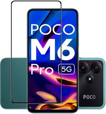MUTAALI Front and Back Tempered Glass for Xiaomi Poco M6 Pro(Pack of 1)