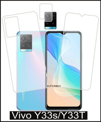 Flp1onBuy Front and Back Tempered Glass for Vivo Y33s/Vivo Y33T Camera Lens(Pack of 3)