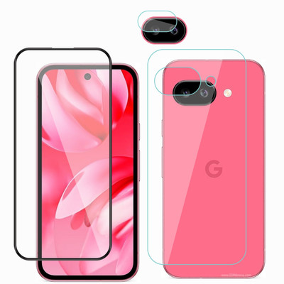 Ten To 11 Front and Back Tempered Glass for Google Pixel 9A, Google Pixel 9A [With Rear Camera Lens Guard](Pack of 3)