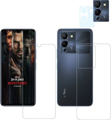 Ten To 11 Front and Back Tempered Glass for Infinix Note 12 Turbo(Pack of 3)