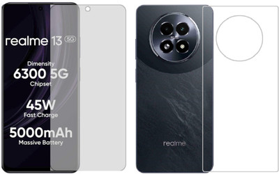 4 YARDS Front and Back Tempered Glass for Realme 13 5G (Matte Finish)(Pack of 1)