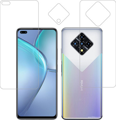 Ten To 11 Front and Back Tempered Glass for Infinix Zero 8i(Pack of 3)