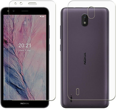 MUTAALI Front and Back Tempered Glass for Nokia C1 2nd Edition(Pack of 1)