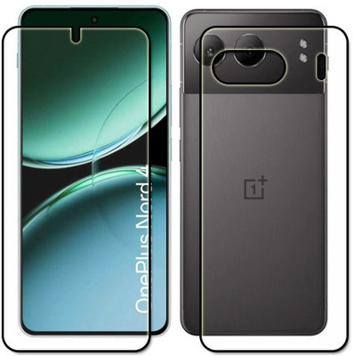 tombik Front and Back Tempered Glass for 68xv-OnePlus Nord 4-fb,lens(Pack of 3)