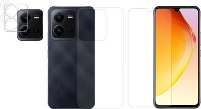 Vatsin Front and Back Tempered Glass for ViVO V25 5G(Pack of 3)