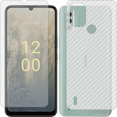 MOBART Front and Back Tempered Glass for NOKIA C31(Pack of 2)