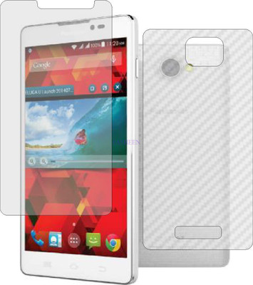 Fasheen Front and Back Tempered Glass for PANASONIC P55 NOVA (Front Matte Finish & Back 3d Carbon Fiber)(Pack of 2)