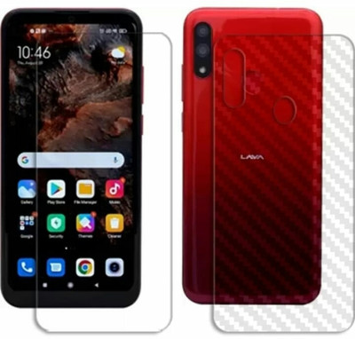 DOWRVIN Front and Back Tempered Glass for LAVA Z93P FRONT AND BACK TEMPERED GLASS(Pack of 2)