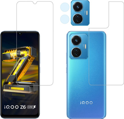 Ten To 11 Front and Back Tempered Glass for iQOO Z6 44W(Pack of 3)