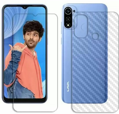 DOWRVIN Front and Back Tempered Glass for Lava Yuva Front and back tempered glass(Pack of 2)