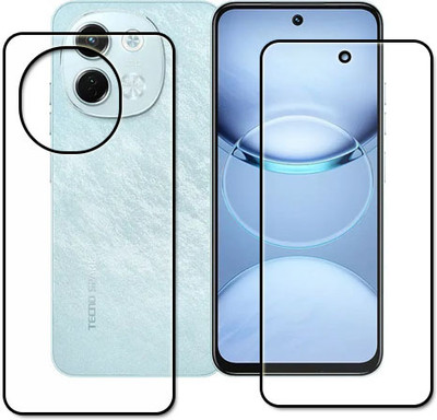 tombik Front and Back Tempered Glass for 1vf-Tecno Spark 30 5G-fb(Pack of 2)