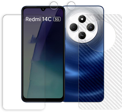 MUTAALI Front and Back Tempered Glass for Xiaomi Redmi 14C 5G(Pack of 1)