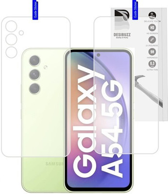 DESIBUZZ Front and Back Tempered Glass for SAMSUNG Galaxy A54 5G, {Flexible}(Pack of 2)