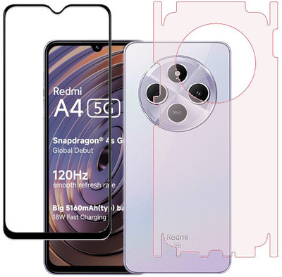 AARERED Front and Back Tempered Glass for Mi Redmi A4, Mi Redmi A4(Pack of 1)