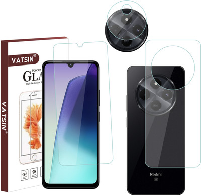 Vatsin Front and Back Tempered Glass for Redmi 14C(Pack of 3)