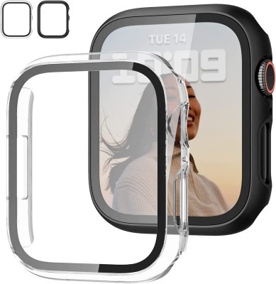 OILOCO Tempered Glass Guard for Compatible with Apple Watch 44mm Series 3/2/1 Case with Built-in Tempered Glass Screen Protector(Pack of 1)