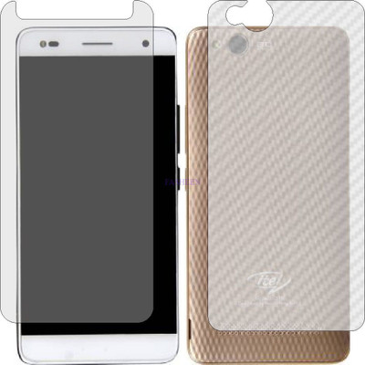 Fasheen Front and Back Tempered Glass for ITEL IT 1518 (Front Matte Finish & Back 3d Carbon Fiber)(Pack of 2)