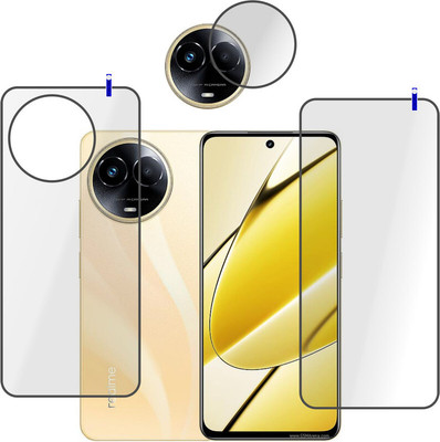 Cinzia Front and Back Tempered Glass for Realme 11 5G(Pack of 3)