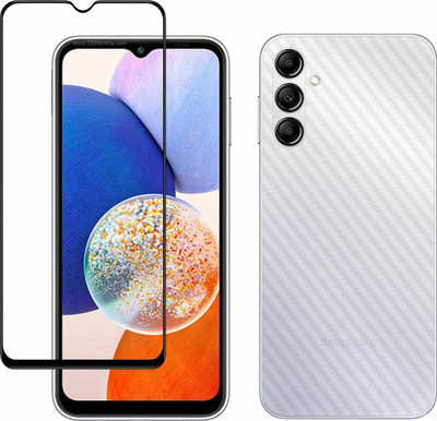 Ten To 11 Front and Back Tempered Glass for Samsung Galaxy F34 5G, Samsung Galaxy F34 5G [Back Carbon Fiber](Pack of 2)